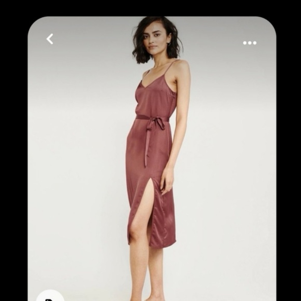 Abercrombie & Fitch Wine Midi Dress